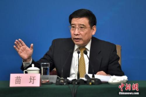 資料圖：苗圩。<a target='_blank' href='http://www.chinanews.com/'>中新社</a>記者金碩攝